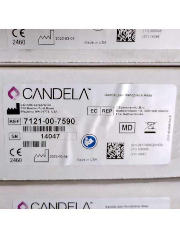 Candela GentleLase Plus Handpiece Assembly No Fiber Factory NEW 7121-00-7590 (14047sn)