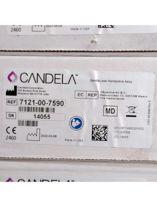 Candela GentleLase Plus Handpiece Assembly No Fiber Factory NEW 7121-00-7590 (14055sn)