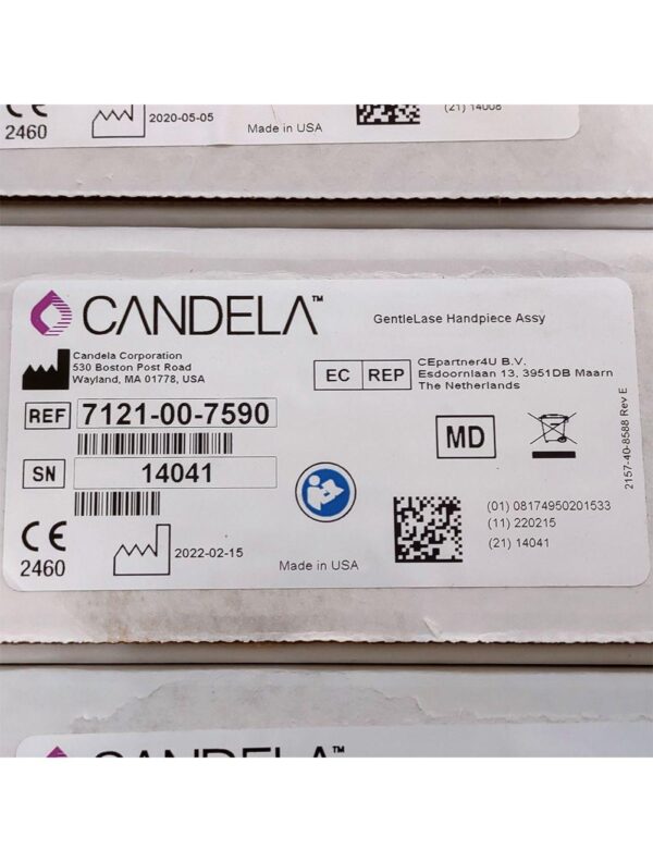 Candela GentleLase Plus Handpiece Assembly No Fiber Factory NEW 7121-00-7590 (14041sn)