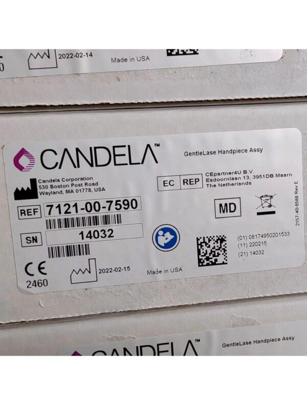 Candela GentleLase Plus Handpiece Assembly No Fiber Factory NEW 7121-00-7590 (14032sn)