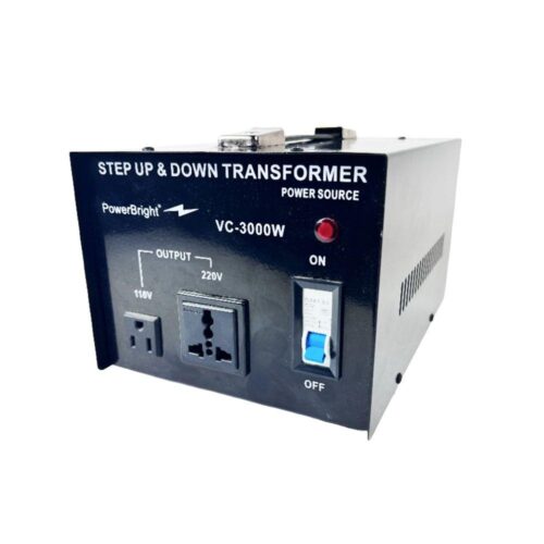 PowerBright Step Up & Down Transformer Power Source VC-3000W 110V 220V