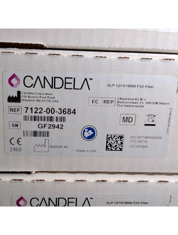 Candela GentleLase Plus Fiber Assembly 12/15/18mm Factory NEW 7122-00-3684 (GF2942)