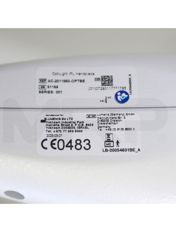 2023 Lumenis OptiLight Non-Invasive Pulse Technology Dry Eye Relief System