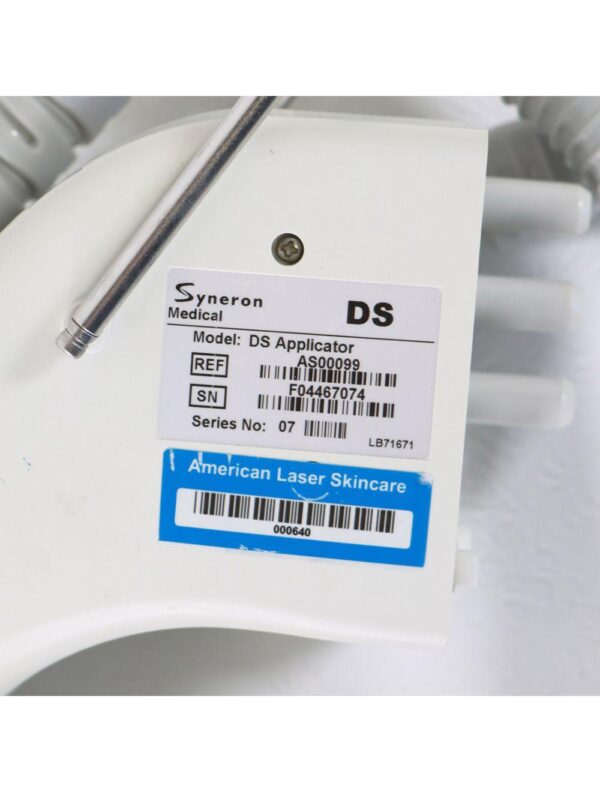 Syneron elos DS Applicator Hair Removal Handpiece HP AS00099 17950 Pulse Count