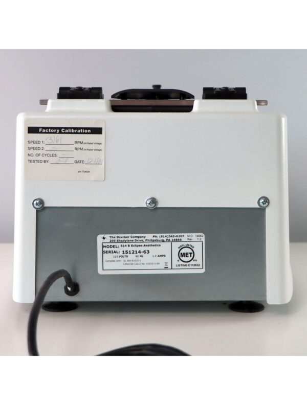 614B Eclipse Aesthetics Centrifuge Drucker Diagnostics Platelet Rich Plasma