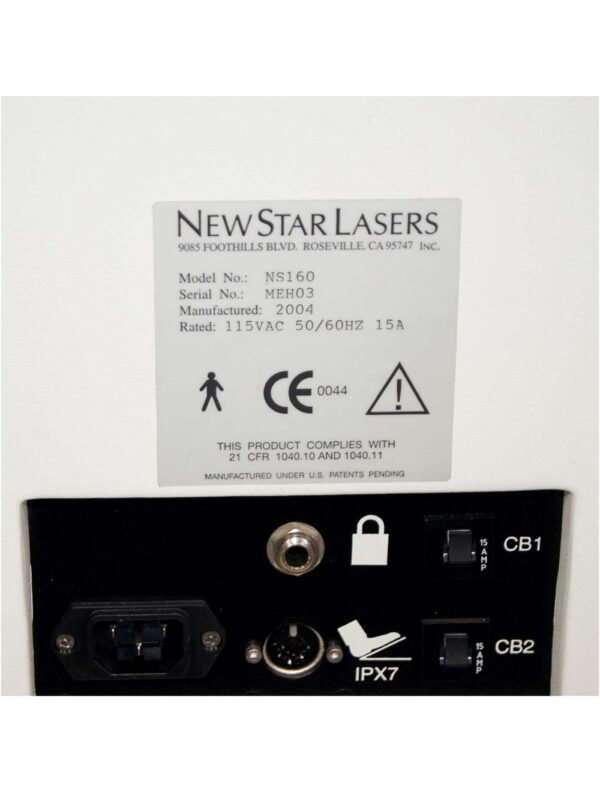2004 NewStar Laser CoolTouch CTEV NS160 Nd:YAG 1320nm Cosmetic Leg Veins CVI