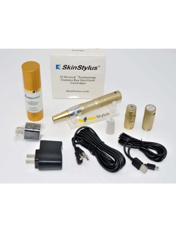 1 Pen Gold SkinStylus BioLock Microneedling Professional Kit Microneedle DEMO
