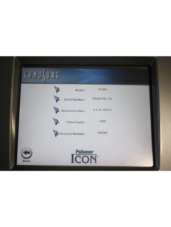 2017 Palomar Icon 1540 Fractional Erbium Laser Skin Resurfacing Handpiece LOW