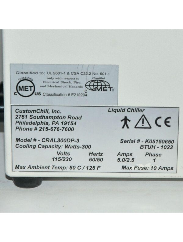 Sciton CustomChill Liquid Chiller CRAL300DP-3 Mini Portable Compact Custom Chill