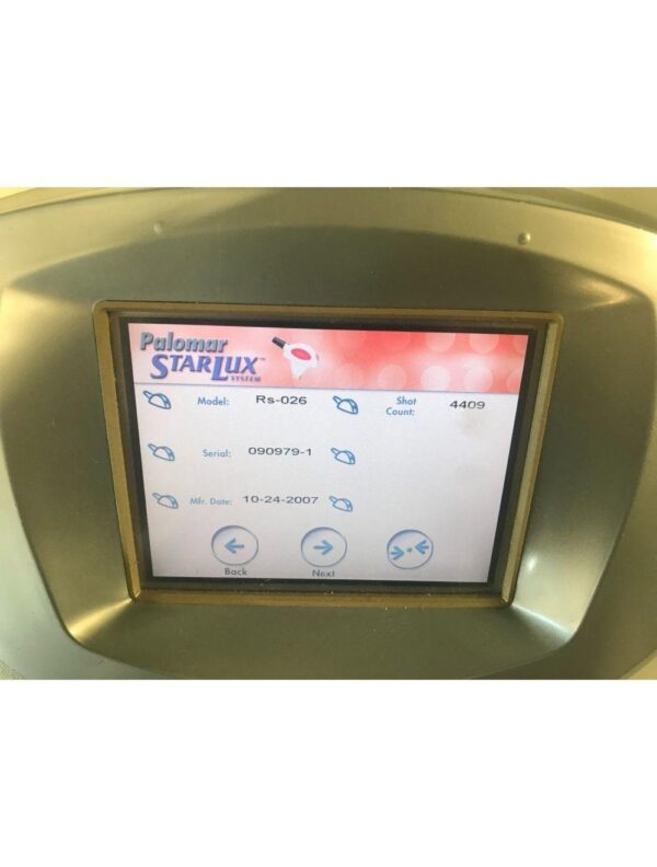 2005 Palomar Starlux 300 IPL Hair Removal Pigmented Lesions 3 HPs Lux G Ys Rs