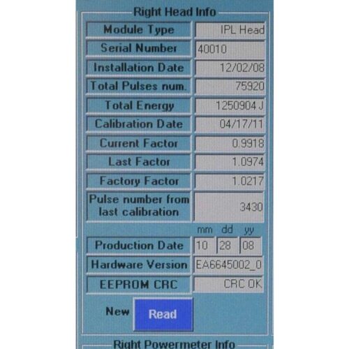 Universal IPL Treatment Head Lumenis One SA6560000 2008 Laser Handpiece Lume 1