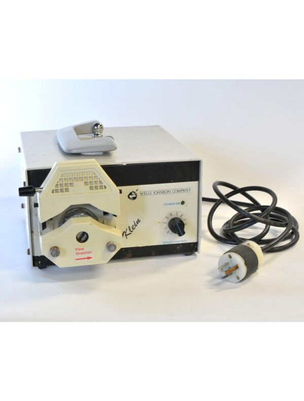 Wells Johnson Klein Peristaltic Anesthesia Infiltration Pump Single Head Console