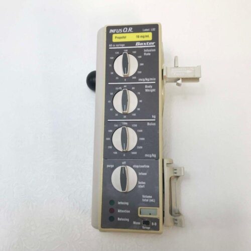 Baxter Infus OR Propofol Label 60cc IV Infusor Pump Bolus Infusion Unit