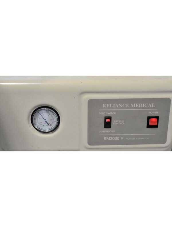 Reliance Medical RM2000V Power Aspirator RM2000 V Aspiration System