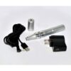 SkinStylus Microneedling Silver Pen & Battery & Charger Set 4-Pin Contact Type
