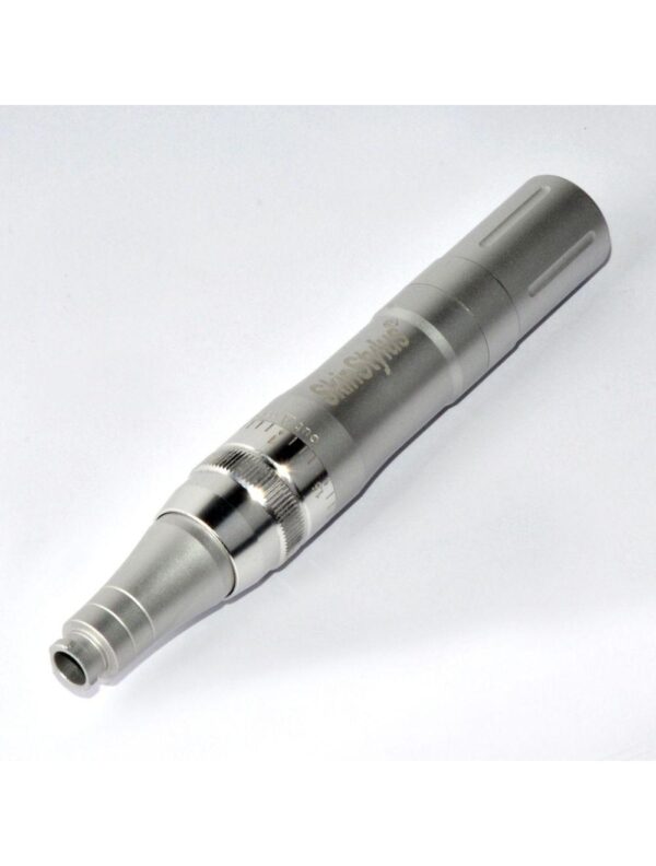 SkinStylus Microneedling Silver Pen & Battery & Charger Set 4-Pin Contact Type