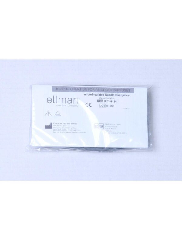 Cynosure Ellman Reusable MicroInsulted Needle Handpiece Micro Insulated IEC-H136