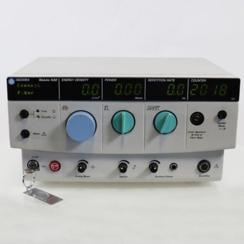 Iridex Iriderm Diolite 532 nm KTP Laser Console w/2 Fiber Handpieces 500um 700um