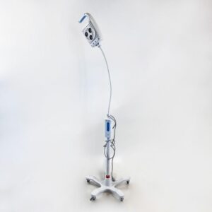 Welch Allyn GS600 Minor Procedure 3 LED Lights Green Series White Mobile Stand
