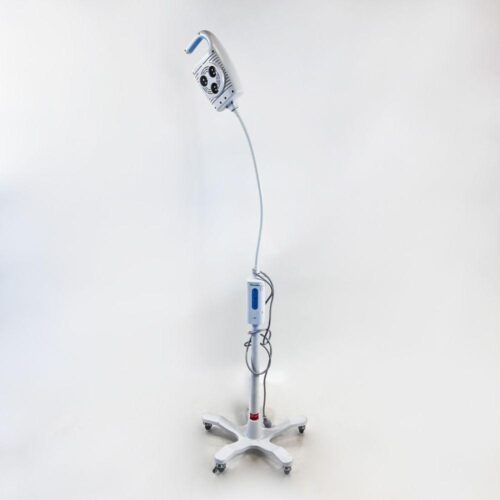 Welch Allyn GS600 Minor Procedure 3 LED Lights Green Series White Mobile Stand