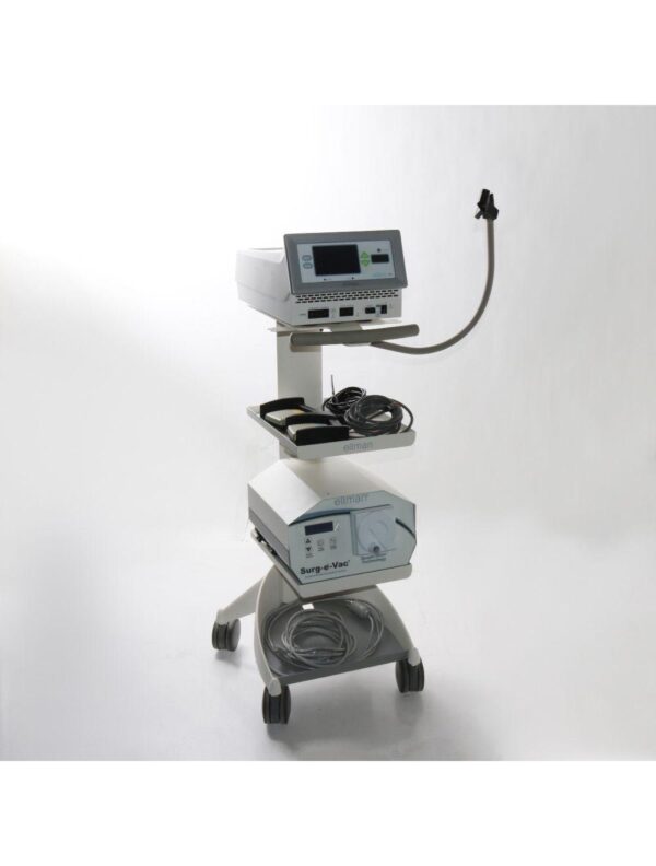 Ellman Pelleve S5 RF Generator + Surg-E-Vac Smoke Evacuator System & Cart