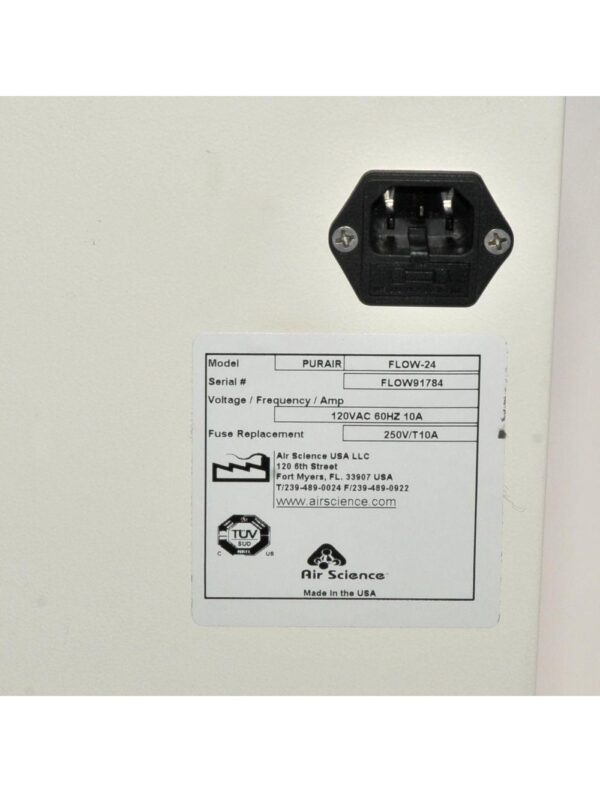 Air Science PURAIR FLOW-24 Laminar Flow Hood Cabinet Particle Filtration Filter