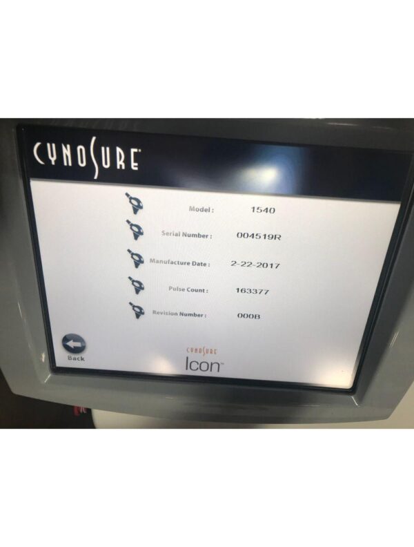 2019 Cynosure Palomar Icon Laser IPL w/ Max G 1540 2940 Skintel LOW SYSTEM SHOTS