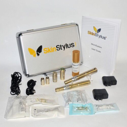 SkinStylus Gold Microneedling Professional Kit Collagen Skin Stylus 2 Pen Demo