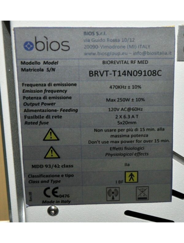 Thermi 250 Aesthetics Smooth Biorevital RF Radio Frequency Face Body Laser 3 HPs