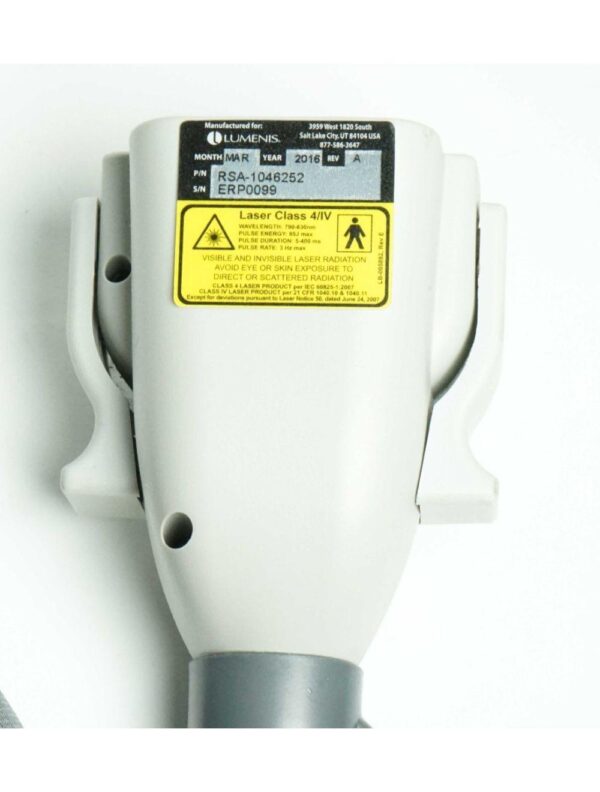 2009 Lumenis LightSheer Duet Laser ET HS 9x9mm 22x35mm Hair Removal Light Sheer