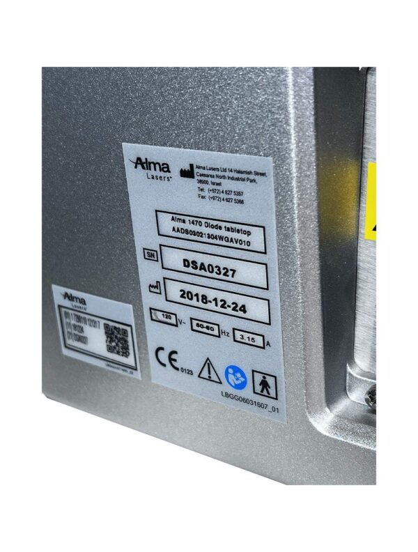 2018 Alma 1470 BeautiFill Laser Diode LipoFlow Autologous Fat Transfer System