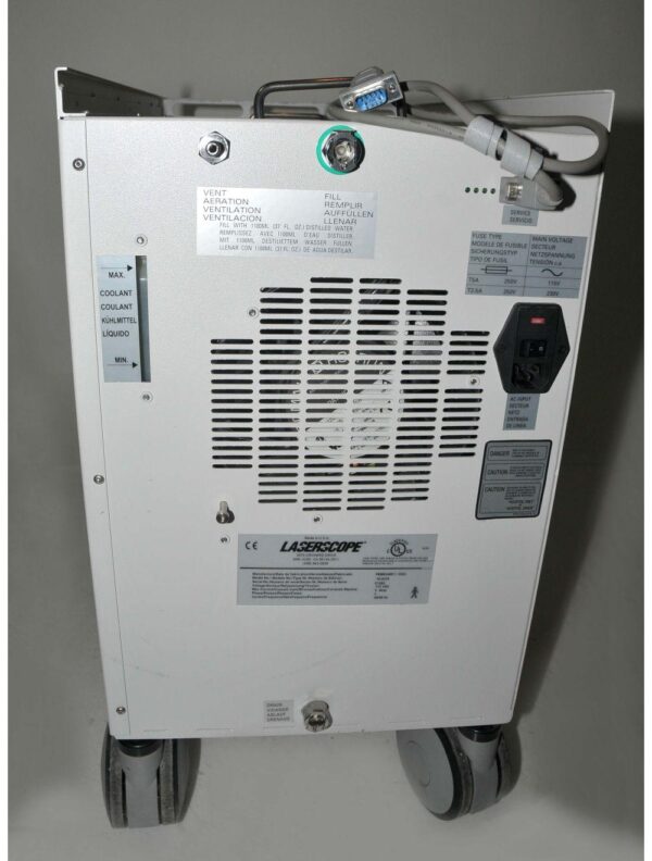 2004 Laserscope Aura I External Laser Chiller Portable System 10-9220
