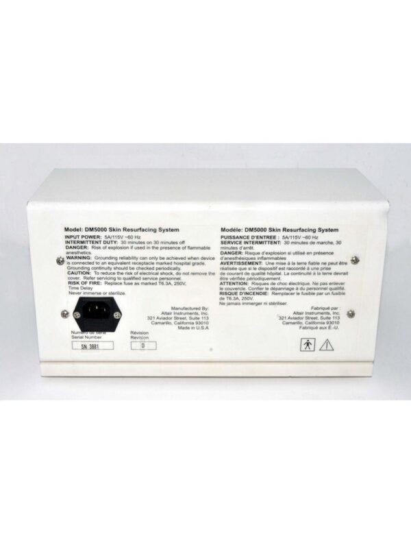 2009 Diamondtome DM5000 Altair Skin Resurfacing Microdermabrasion Console System