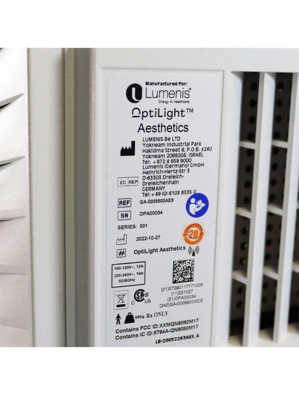 2022 Lumenis OptiLight Aesthetics System Dry Eye Medical Device IPL Opti Light