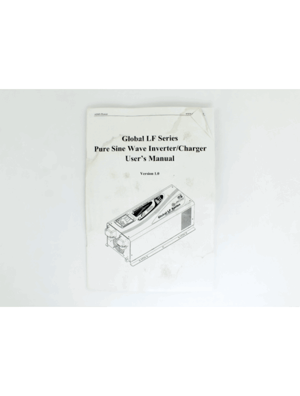 2000 Watt Pure Sine Inverter Charger 12Vdc to 120Vac Output and Battery