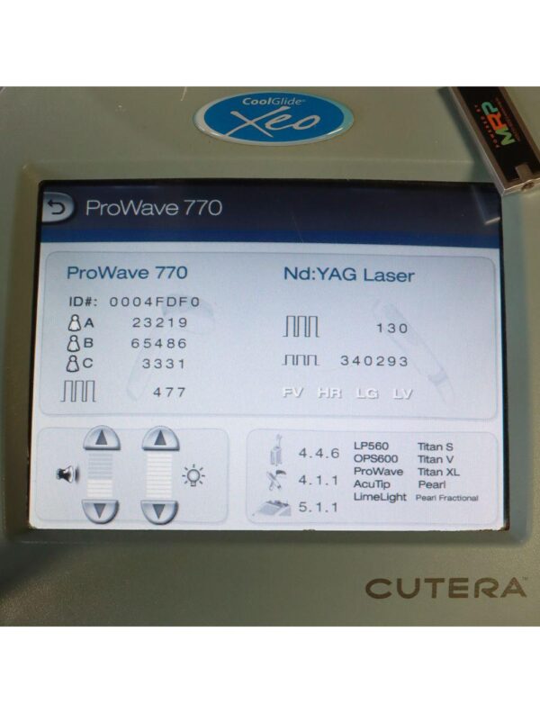 Cutera Coolglide Xeo Laser Nd Yag 1064nm Skin Rejuvenation System US110XEO