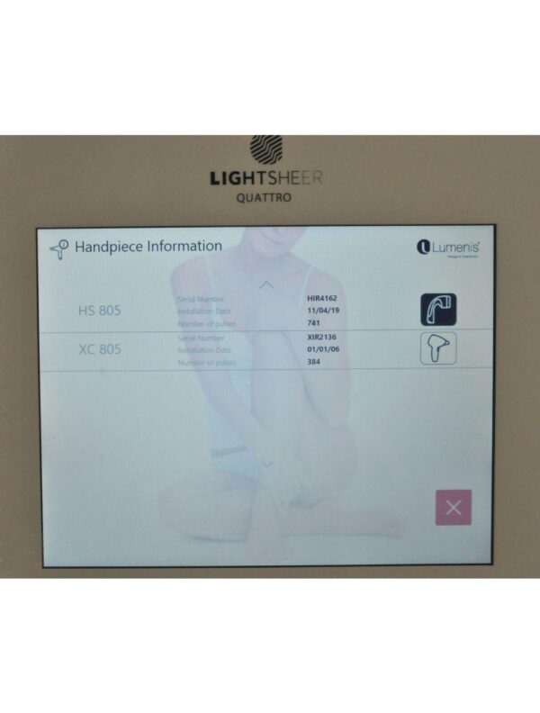 2019 Lumenis LightSheer Quattro Diode Laser Hair Removal Light Sheer 805 1060 nm