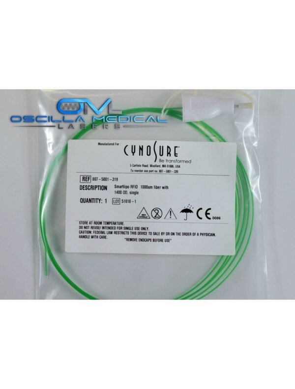 Cynosure SmartLipo 1000um Fiber RFID 1400 OD Single Green 807-5001-319 (5 Pack)