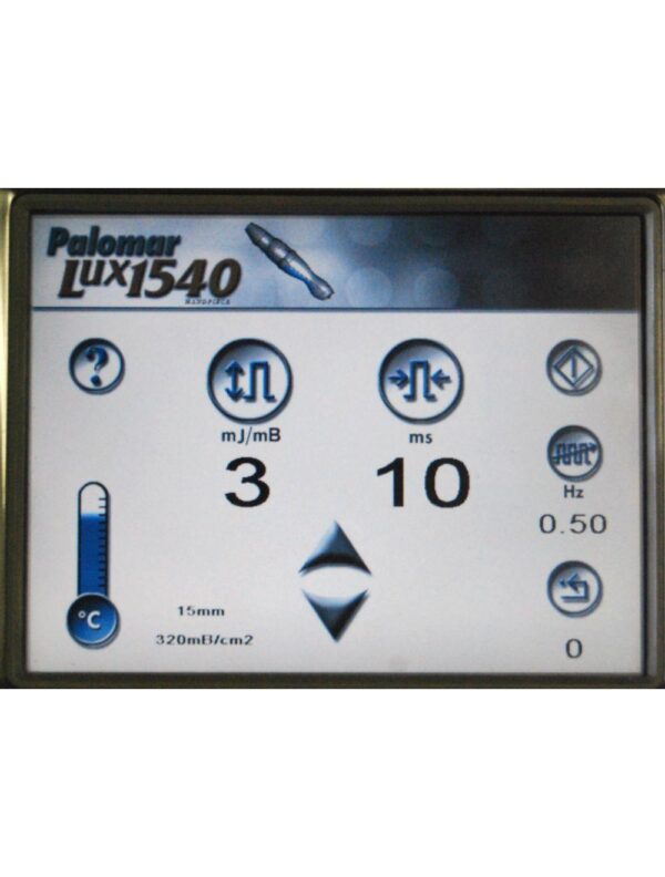 Palomar Lux1540 Fractional Erbium Laser HandPiece w 15mm Tip Hand Piece Lux 1540