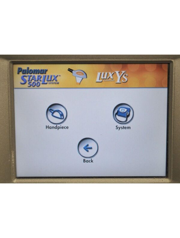 2009 Cynosure StarLux 500 Lux Laser System LuxYs Handpiece Palomar Ys Hand Piece