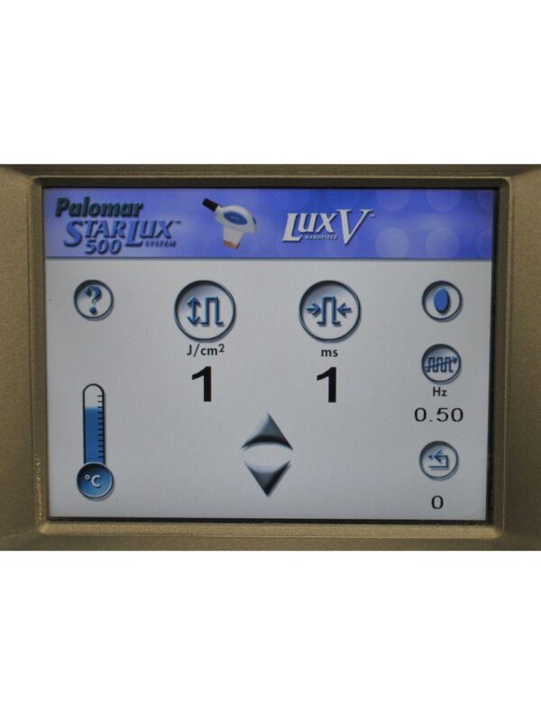 2007 Palomar StarLux 500 LuxV Lux System V HandPiece LASER Cynosure Low Shots
