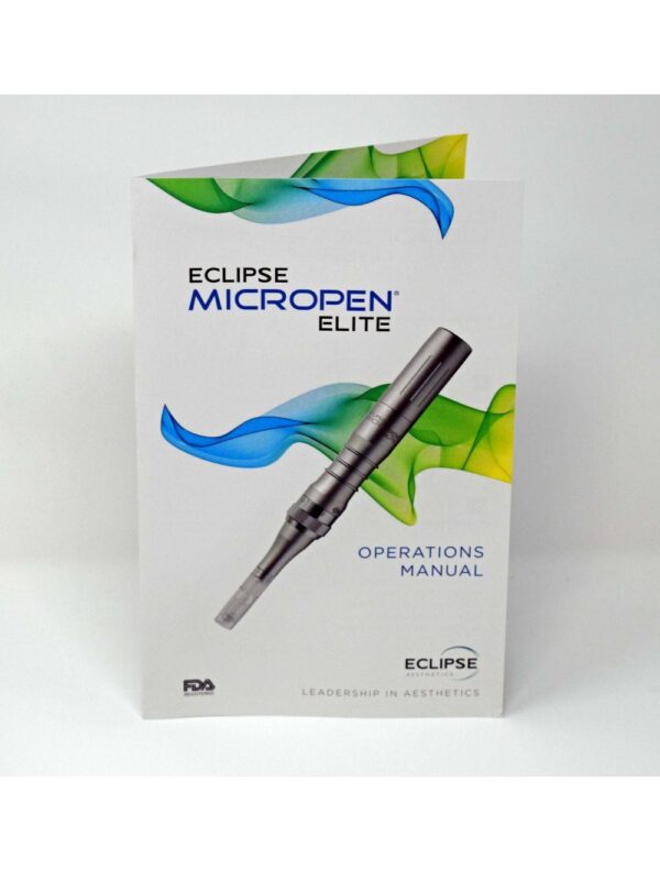 Eclipse Micropen Elite Aesthetics Silver MicroNeedling Pen - DEMO - w/ Brochures