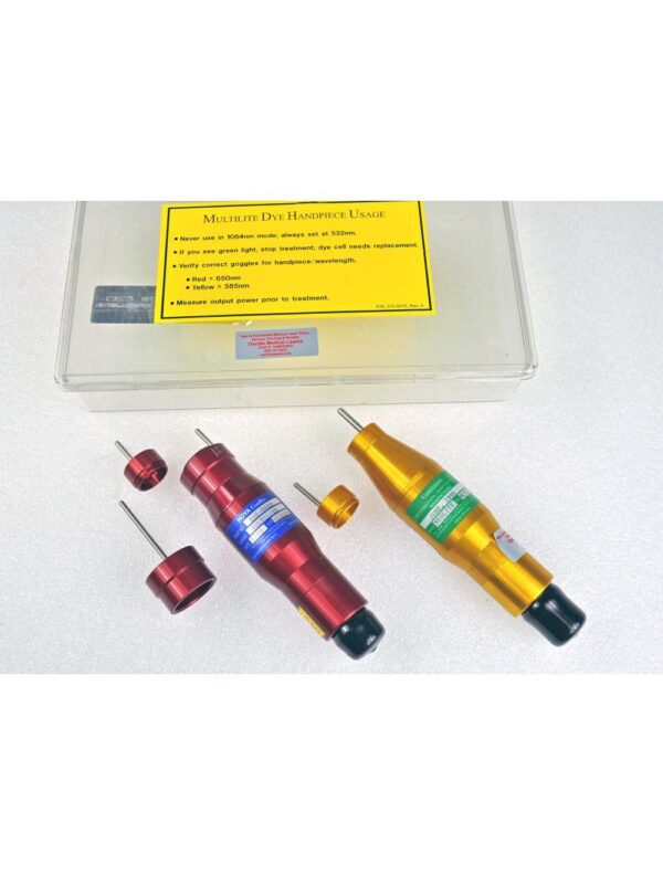 Hoya ConBio Medlite MultiLite Dye HandPiece 585nm 650 Tattoo Removal Revlite C6
