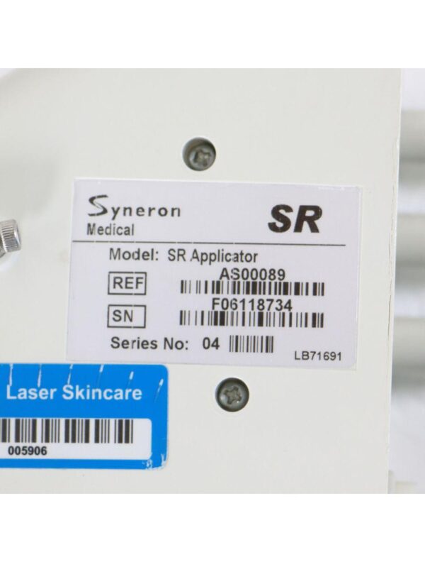 Syneron elos SR Applicator Hair Removal Handpiece HP AS00089 14820 Pulse Count