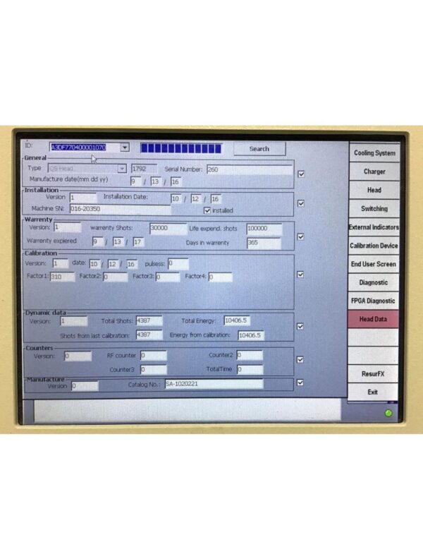 Lumenis M22 Laser Q Switched Nd YAG 1064 Handpiece QSW Treatment Head SA-1020221