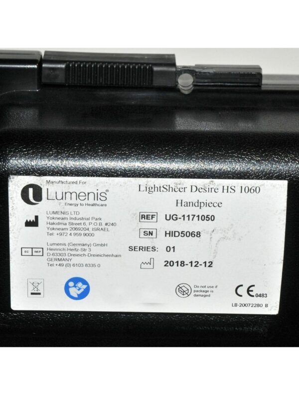 Lumenis LightSheer DESIRE Handpiece HS 1060 nm Laser Hair Removal LOW SHOTS 2235