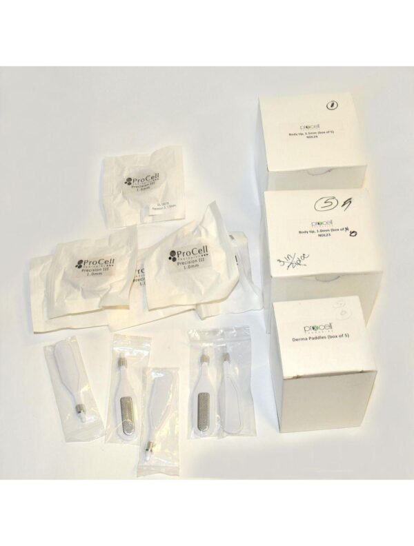 ProCell Therapies MicroNeedling Pen Skin Rejuvenation MicroChanneling w/Tips
