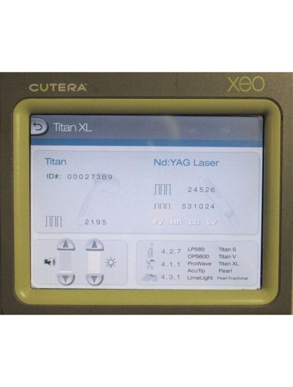 Cutera TItan XL IPL Laser Hand Piece XEO Skin Tighten Rejuvenate LOW PULSE: 2195