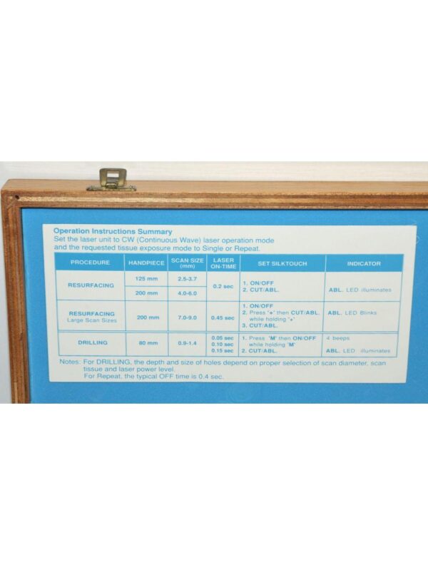 Sharplan SilkTouch Laser Aesthetic Delivery System Resurfacing 768 Flash Scanner