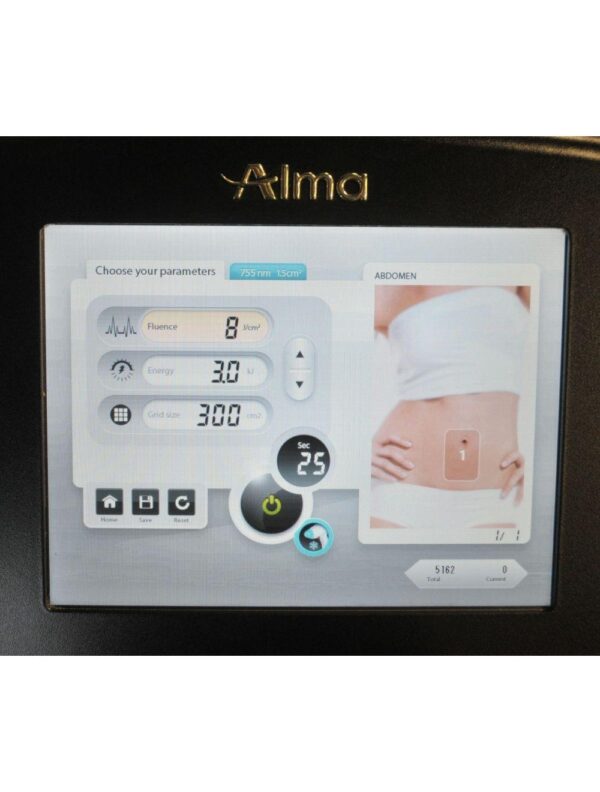 2018 Alma Soprano ICE Platinum Diode Laser ALEX Handpiece 755 nm LOW SHOTS! 5162